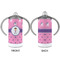 Pink Pirate 12 oz Stainless Steel Sippy Cups - APPROVAL