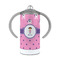 Pink Pirate 12 oz Stainless Steel Sippy Cups - FRONT