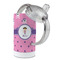 Pink Pirate 12 oz Stainless Steel Sippy Cups - Top Off