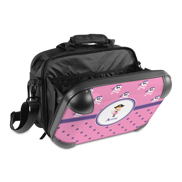 Pink Pirate 15" Hard Shell Briefcase - Open