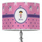 Pink Pirate 16" Drum Lampshade - ON STAND (Poly Film)