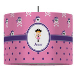 Pink Pirate Drum Pendant Lamp (Personalized)