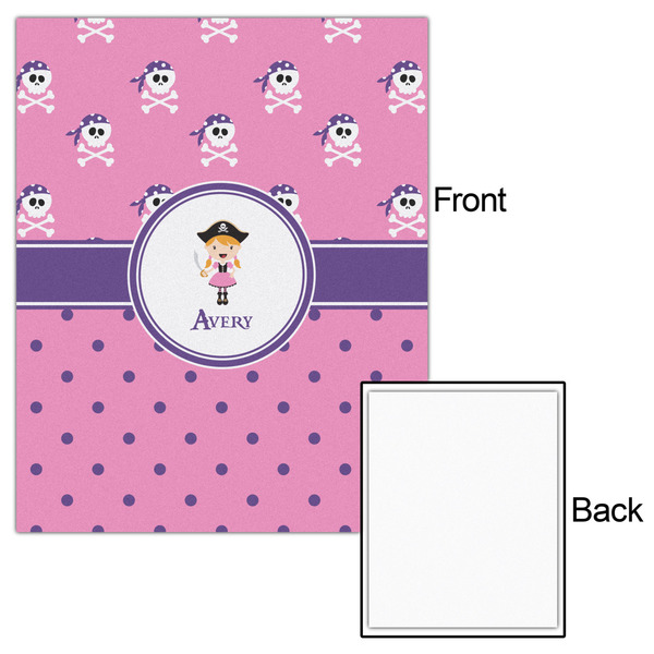 Pink Pirate 16x20 - Matte Poster - Front & Back