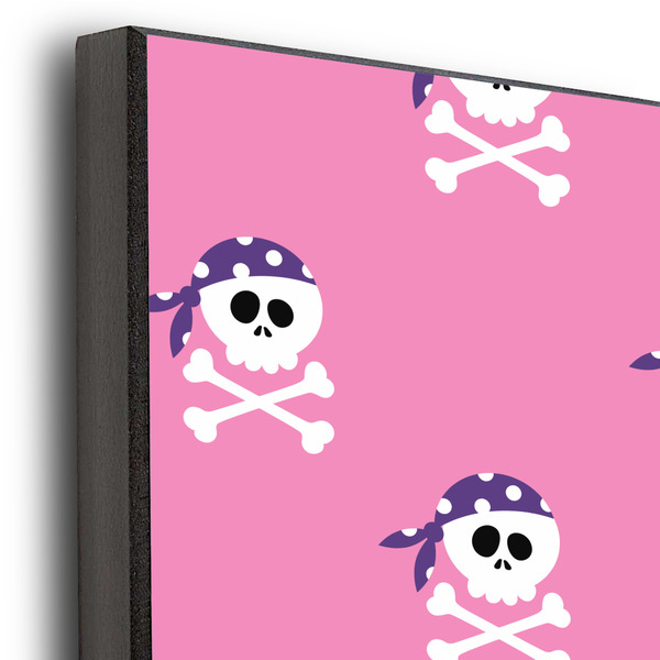 Pink Pirate 16x20 Wood Print - Closeup