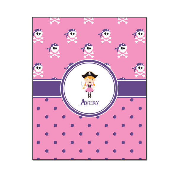Custom Pink Pirate Wood Print - 16x20 (Personalized)