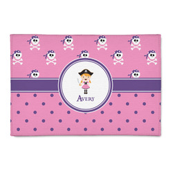 Pink Pirate Patio Rug (Personalized)