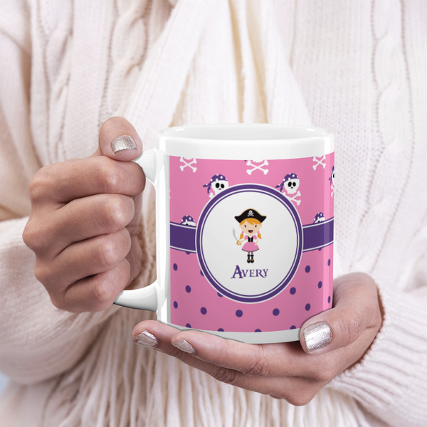 Pink Pirate 20oz Coffee Mug - LIFESTYLE