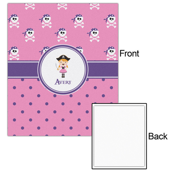 Pink Pirate 20x24 - Matte Poster - Front & Back