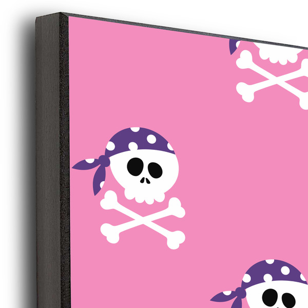 Pink Pirate 20x24 Wood Print - Closeup