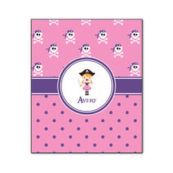 Pink Pirate Wood Print - 20x24 (Personalized)