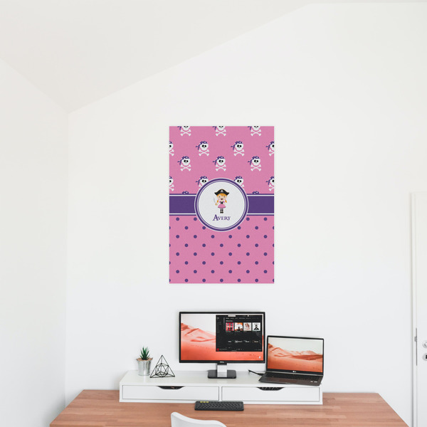 Pink Pirate 20x30 - Matte Poster - On the Wall