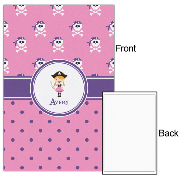 Pink Pirate 24x36 - Matte Poster - Front & Back