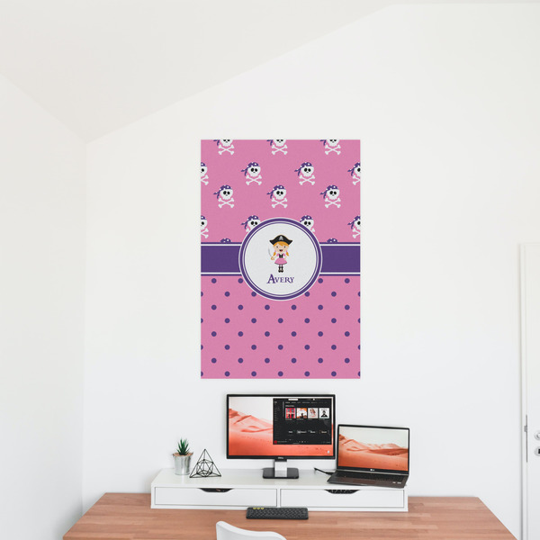 Pink Pirate 24x36 - Matte Poster - On the Wall