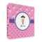 Pink Pirate 3 Ring Binders - Full Wrap - 2" - FRONT
