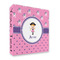 Pink Pirate 3 Ring Binder - Full Wrap - 2" (Personalized)