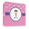 Pink Pirate 3 Ring Binders - Full Wrap - 3" - FRONT