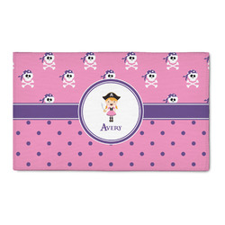 Pink Pirate 3' x 5' Indoor Area Rug (Personalized)