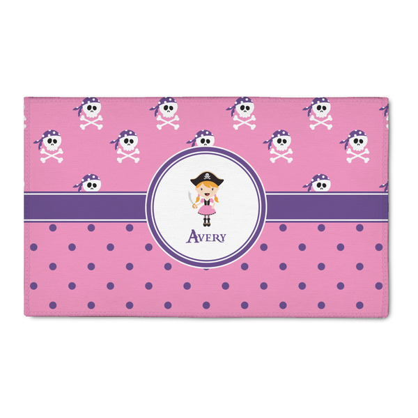 Custom Pink Pirate 3' x 5' Patio Rug (Personalized)