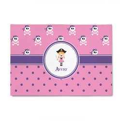 Pink Pirate 4' x 6' Indoor Area Rug (Personalized)