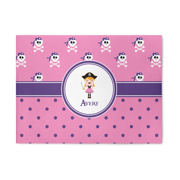 Custom Pink Pirate 5' x 7' Patio Rug (Personalized)