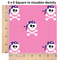 Pink Pirate 6x6 Swatch of Fabric