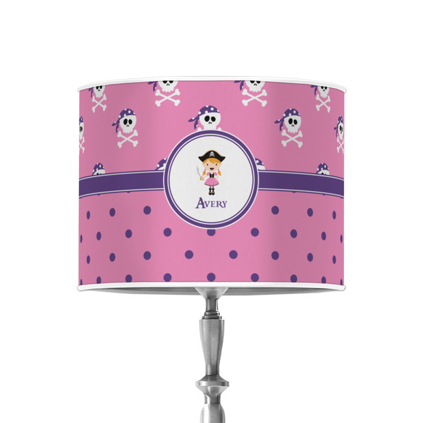 Custom Pink Pirate 8" Drum Lamp Shade - Poly-film (Personalized)