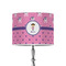 Pink Pirate 8" Drum Lampshade - ON STAND (Poly Film)