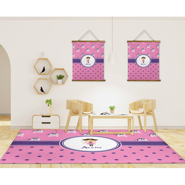 Pink Pirate 8'x10' Indoor Area Rugs - IN CONTEXT