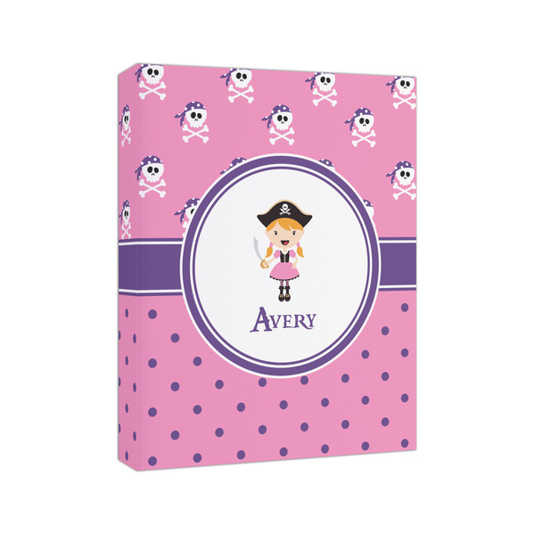 Pink Pirate 8x10 - Canvas Print - Angled View
