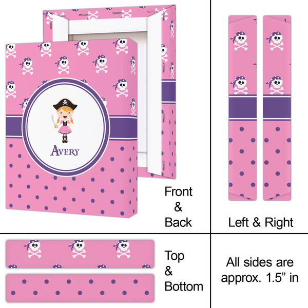 Pink Pirate 8x10 - Canvas Print - Approval