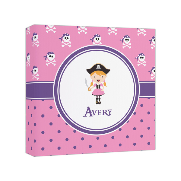 Custom Pink Pirate Canvas Print - 8x8 (Personalized)