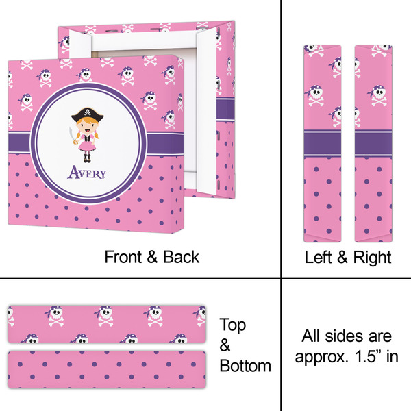 Pink Pirate 8x8 - Canvas Print - Approval