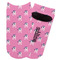 Pink Pirate Adult Ankle Socks - Single Pair - Front and Back