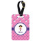 Pink Pirate Aluminum Luggage Tag (Personalized)