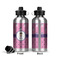 Pink Pirate Aluminum Water Bottle - Front and Back