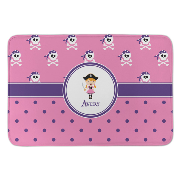 Custom Pink Pirate Anti-Fatigue Kitchen Mat (Personalized)