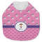 Pink Pirate Jersey Knit Baby Bib w/ Name or Text