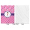 Pink Pirate Baby Blanket (Single Side - Printed Front, White Back)