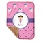 Pink Pirate Baby Sherpa Blanket - Corner Showing Soft