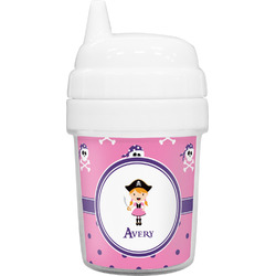 Pink Pirate Baby Sippy Cup (Personalized)