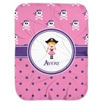 Pink Pirate Baby Swaddling Blanket (Personalized)