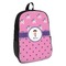 Pink Pirate Backpack - angled view