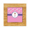 Pink Pirate Bamboo Trivet with 6" Tile - FRONT