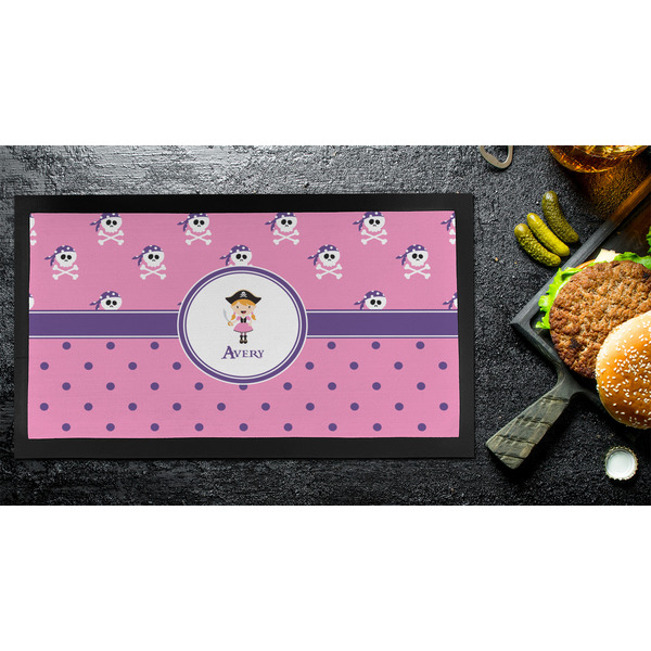 Pink Pirate Bar Mat - Small - LIFESTYLE