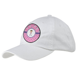 Pink Pirate Baseball Cap - White (Personalized)
