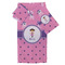 Pink Pirate Bath Towel Set - 3 Pcs (Personalized)