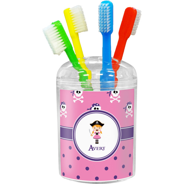 Pink Pirate Bathroom Accessory Set