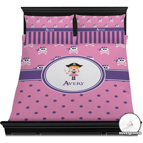 Pink Pirate Bedding Set (Queen) - Duvet