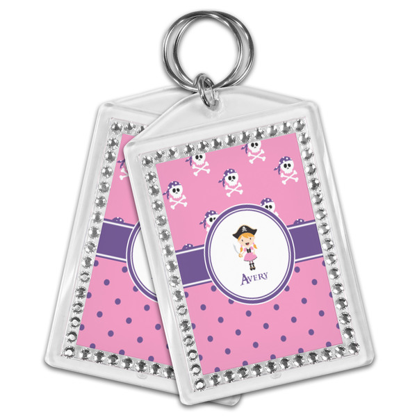 Pink Pirate Bling Keychain - MAIN