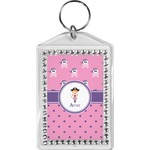 Pink Pirate Bling Keychain (Personalized)